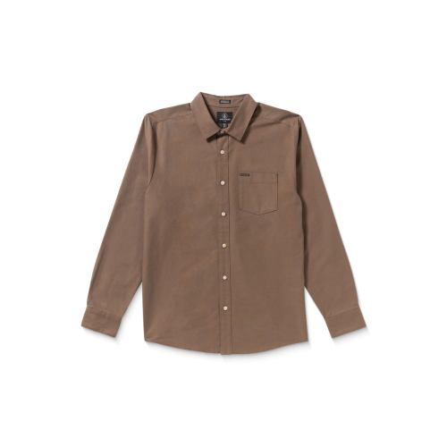 Chemise Volcom Veeco oxford brown stone Homme