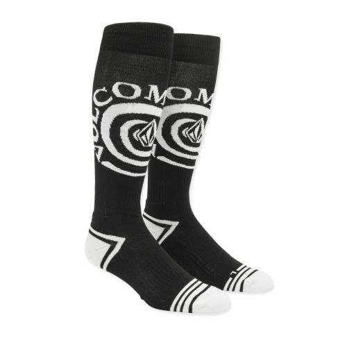 Chaussettes de snowboard Volcom Spiral over-the-calf black Homme