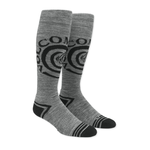 Chaussettes de snowboard Volcom Spiral over-the-calf heather grey Homme