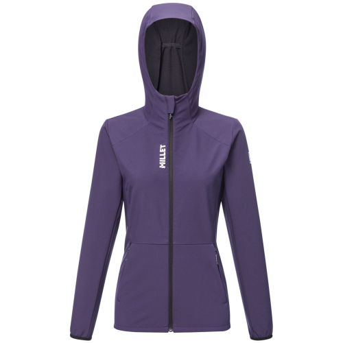 Softshell Millet Seneca shield hoodie w purple velvet Femme