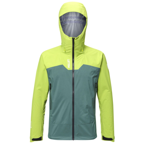 Mountaineering jacket Millet Kamet gore tex macaw green bottle Homme