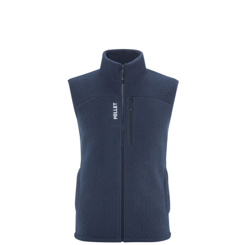 Men's Millet Cimaï sherpa vest sapphire sleeveless fleece jacket