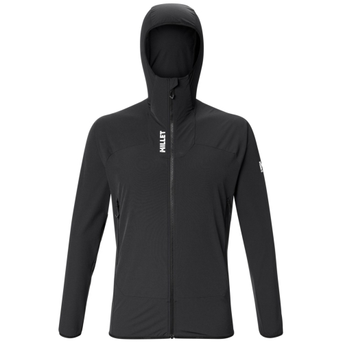 Softshell d alpinisme Millet Kamet xcs light hoodie black Homme