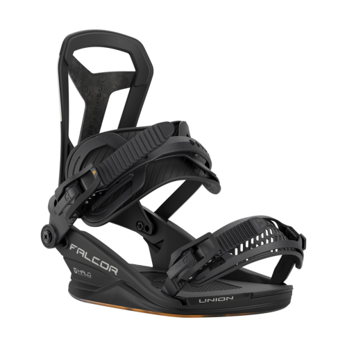 Union Falcor black snowboard bindings for men