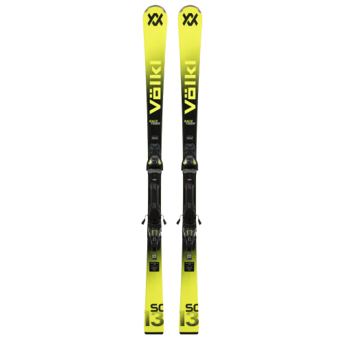 Volkl Racetiger sc yellow ski pack + Vmotion 12 gw bindings yellow for men