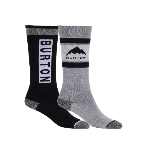 Chaussettes de ski/snow Burton Kids' Weekend Midweight (2 Pack) true black garçon