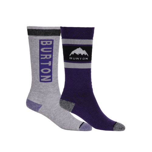 Chaussettes de ski/snow Burton Kids' Weekend Midweight (2 Pack) imperial purple garçon