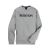 Men's Grey Burton Oak Pullover Crew Fleece Jacket