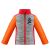 Boy's 1510 Poivre Blanc Melange Grey/Scarlet Red Fleece Jacket