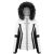 Women's Poivre Blanc 0804 White Black3 Ski Jacket