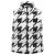 Sleeveless Coat Poivre Blanc 1205 Check Black Women's