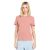 Women's Solid Stone Emb Tee Mauve Rose