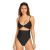 Swimsuit Volcom Simply Seamless 1pc Black Woman