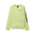 Women's Burton oak crewneck fleece glow yellow green heather sweatshirt