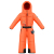 Boy's 0930 Mandarin Orange Poivre Blanc Ski Suit
