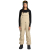 Women's Volcom Creston 3d stretch bib overall oatmeal ski / snow dungarees