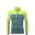 Men's Millet Fusion grid macaw green bottle fleece jacket